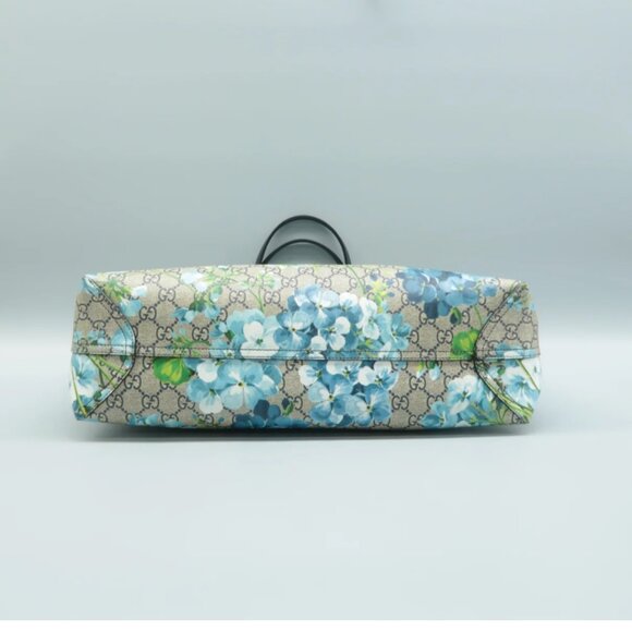 100% Authentic GUCCI Bloom Blue Canvas Shoulder Bag - Picture 5 of 12